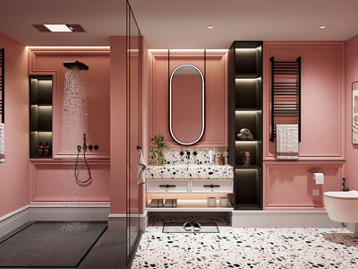 法式卫浴间 洗手间