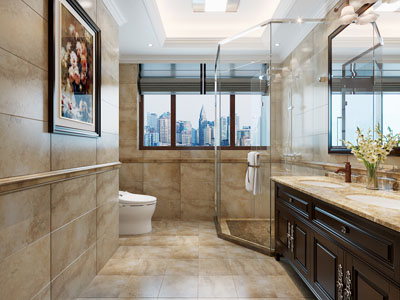 美式卫浴间 洗手间