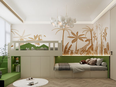 现代卧室 儿童房