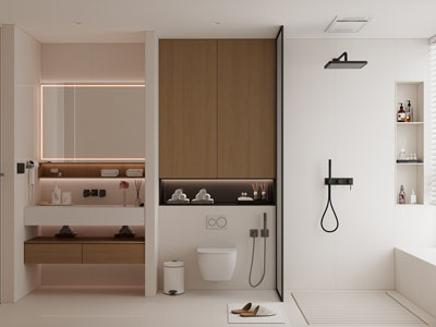 现代卫浴间 洗手间