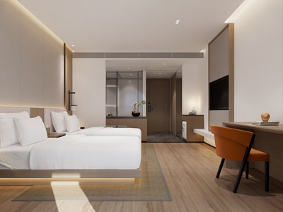 现代酒店客房3d模型 现代酒店客房