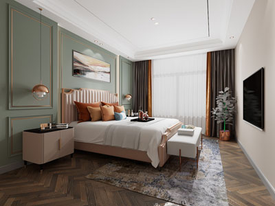 现代轻奢卧室