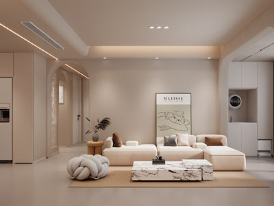 现代奶油风卧室