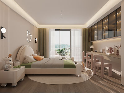 现代卧室 儿童房 男孩房