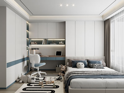 现代榻榻米卧室 儿童房 男孩房