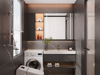 现代卫浴间 洗手间