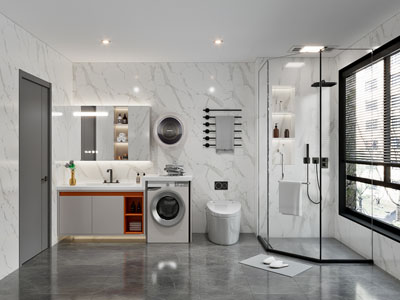 现代卫浴间 洗手间