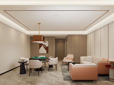 现代棋牌室 休闲室