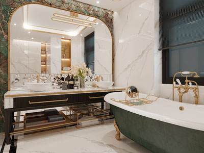 法式轻奢卫浴间 洗手间