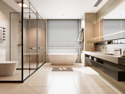 现代卫浴间 洗手间