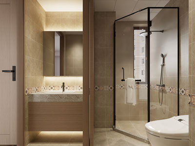 现代卫浴间 洗手间