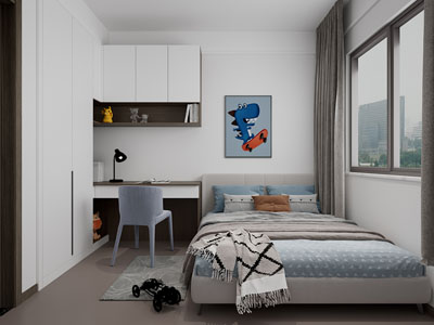 现代榻榻米卧室 儿童房 男孩房
