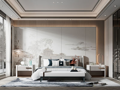 新中式卧室