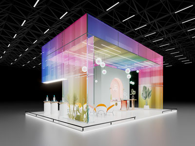 现代展厅展览3d模型 现代展厅展览