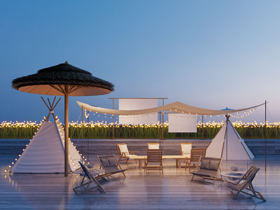 现代户外天幕 露营设备 桌椅组合