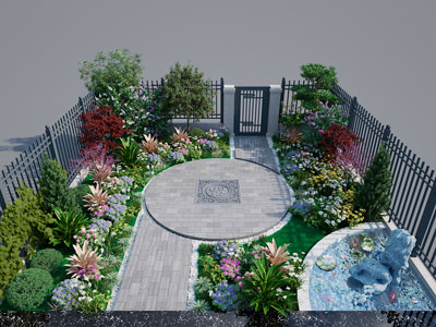 新中式庭院景观园艺小品