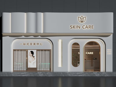 现代美容院门头