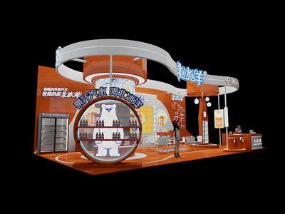 现代果汁汽水展厅展览3d模型 现代果汁汽水展厅展览