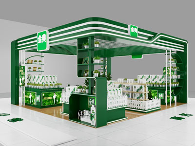现代金典牛奶展厅展览3d模型 现代金典牛奶展厅展览