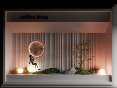 现代橱窗3d模型 现代橱窗