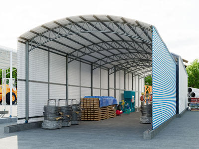 现代简易钢架棚子 仓库 作业棚