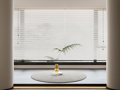 现代圆形地毯 百叶窗帘3d模型 现代圆形地毯 百叶窗帘