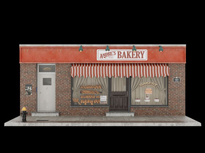 工业风loft烘焙店门头