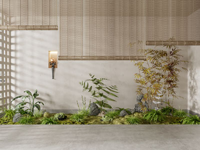 现代室内植物景观园艺小品