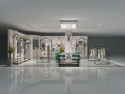 现代服装专卖店3d模型 现代服装专卖店