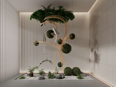 现代室内景观园艺小品