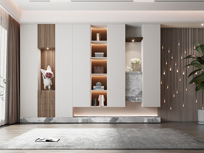现代玄关装饰鞋柜