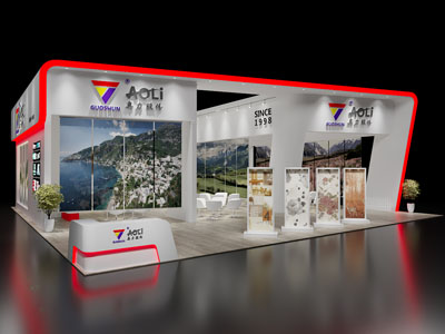 现代企业展厅展览3d模型 现代企业展厅展览