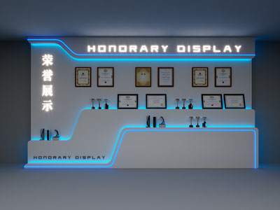 现代荣誉展览背景墙3d模型 现代荣誉展览背景墙
