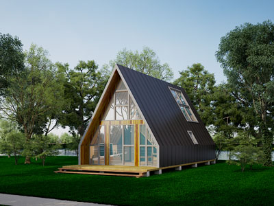 现代木屋 茶室建筑