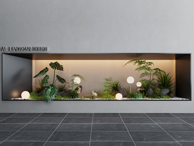 现代室内景观园艺小品