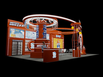 现代饮料展厅展览3d模型 现代饮料展厅展览