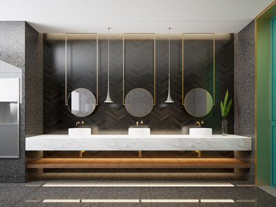 现代公共卫生间 洗手间3d模型 现代公共卫生间 洗手间