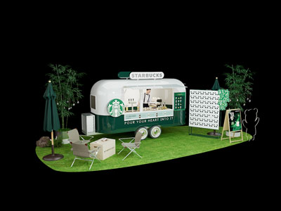 现代星巴克咖啡店3d模型 现代星巴克咖啡店