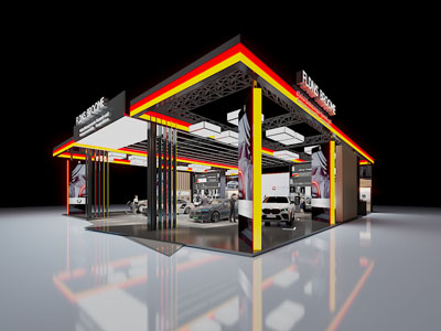 现代汽车展厅展览3d模型 现代汽车展厅展览