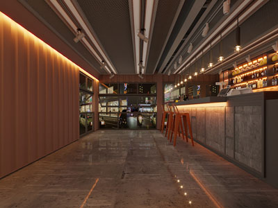 现代饭店餐馆前台收银台3d模型 现代饭店餐馆前台收银台