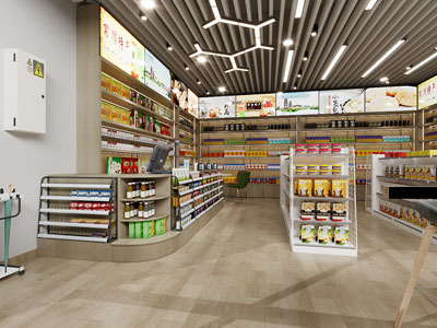 现代土特产专卖店3d模型 现代土特产专卖店