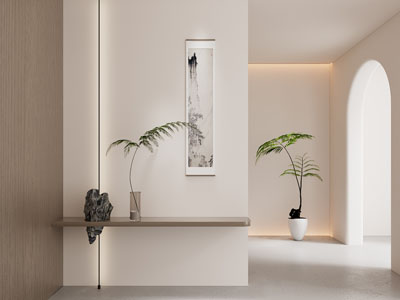新中式景观隔断3d模型 新中式景观隔断