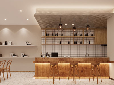 北欧饭店餐馆就餐区3d模型 北欧饭店餐馆就餐区