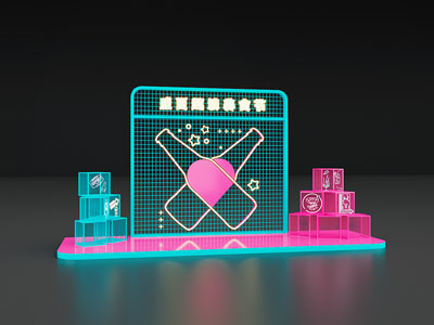 现代啤酒节美陈 户外装置