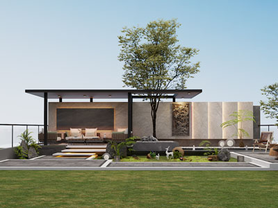 新中式庭院凉亭 景观园艺小品