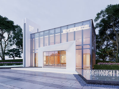 现代售楼处门头