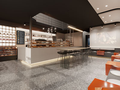 现代面包甜点烘焙店3d模型 现代面包甜点烘焙店