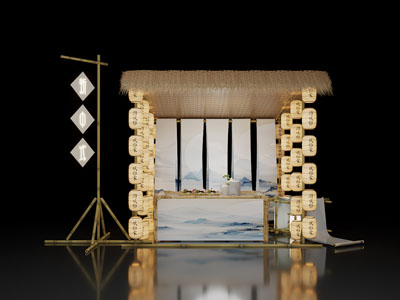 新中式摊位 集市 网红打卡点 美陈