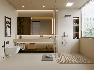 现代卫浴间 洗手间