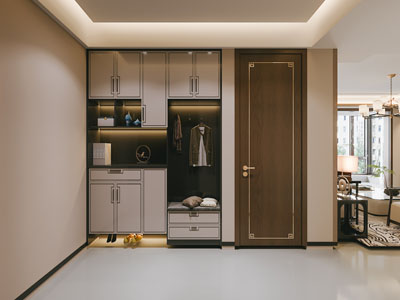 新中式玄关门厅 鞋柜